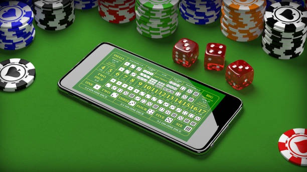 Football and live casino game selection screen